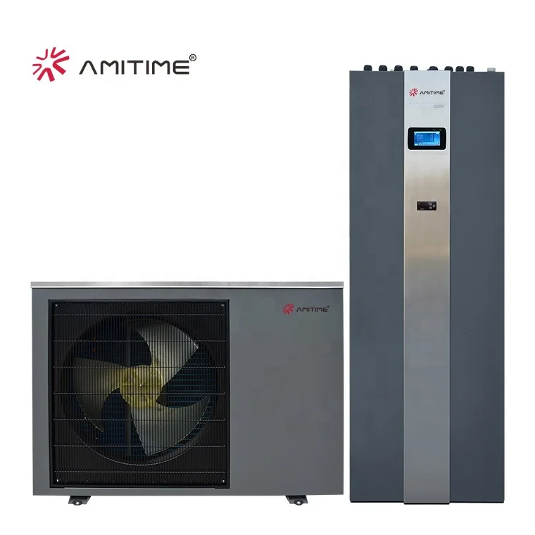Amitime A+++ Eco-Friendly High Efficiency Erp R32 Split Type Air To Water Heat Pump 9kW Home Appliance