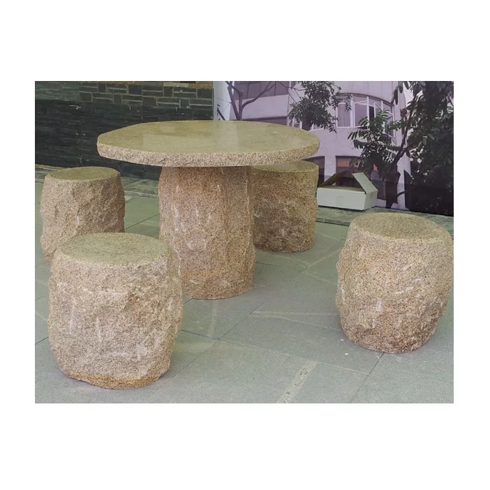 Садовые стулья столы GCF4022 ржавый гранит патио мебель уличная мебель садовый набор камень/мрамор индивидуальные размеры