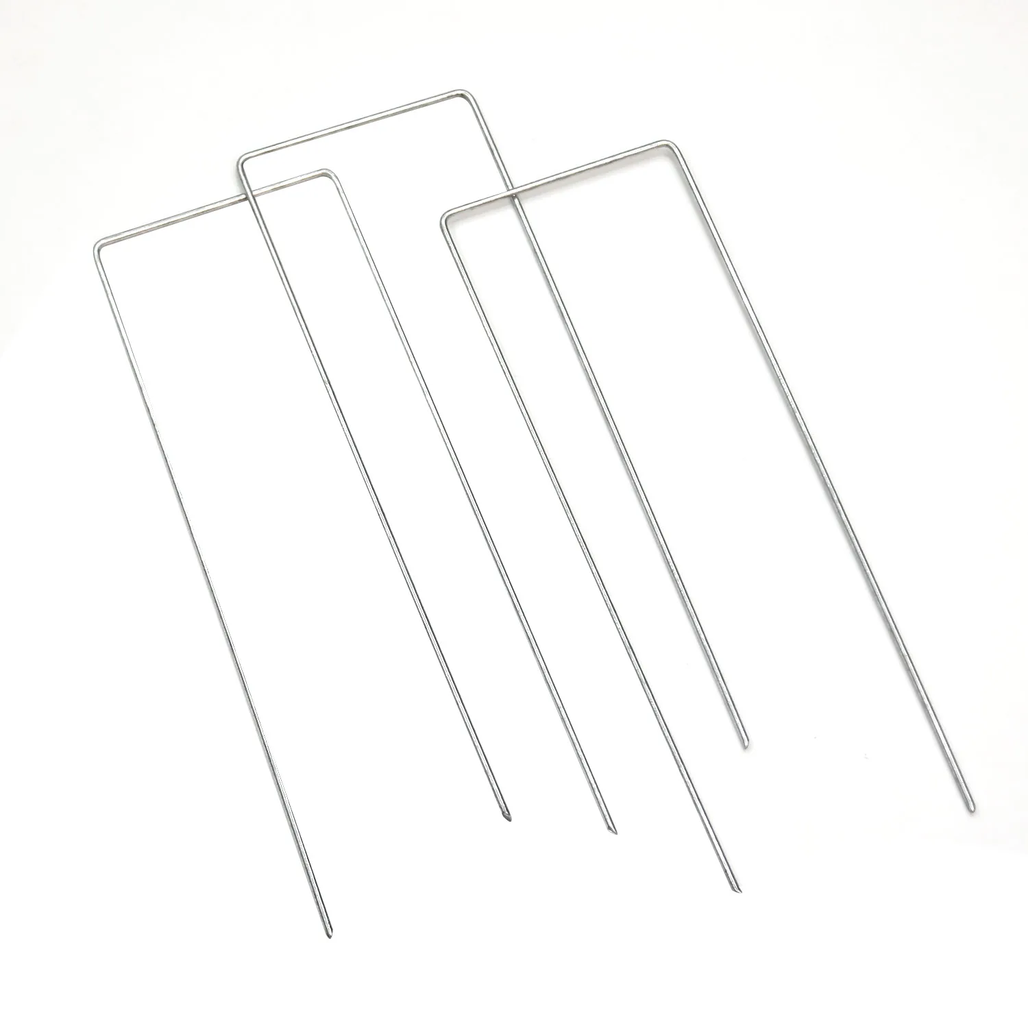 Factory 6 Inch Galvanized Steel U-Type Nail Flat Head Landscape Stakes Anchor Pins Artificial Grass