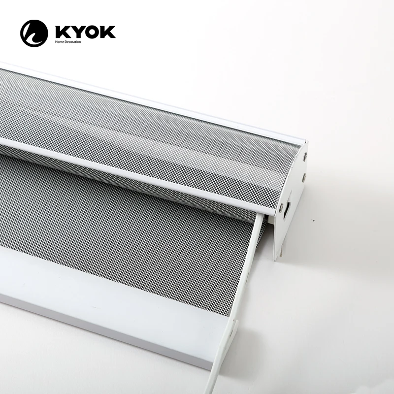 KIEI wifi motorized wireless switch foshan germany pvc polyester curtain blackout korea combi window blinds roller blinds