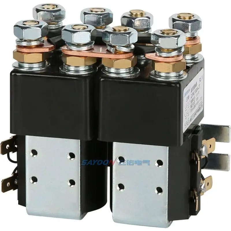 Sayoon CZWJ100A-2T/SW822 контактор постоянного тока 12V 24V 36V 48В 60В 72В 84 96В питания постоянного тока