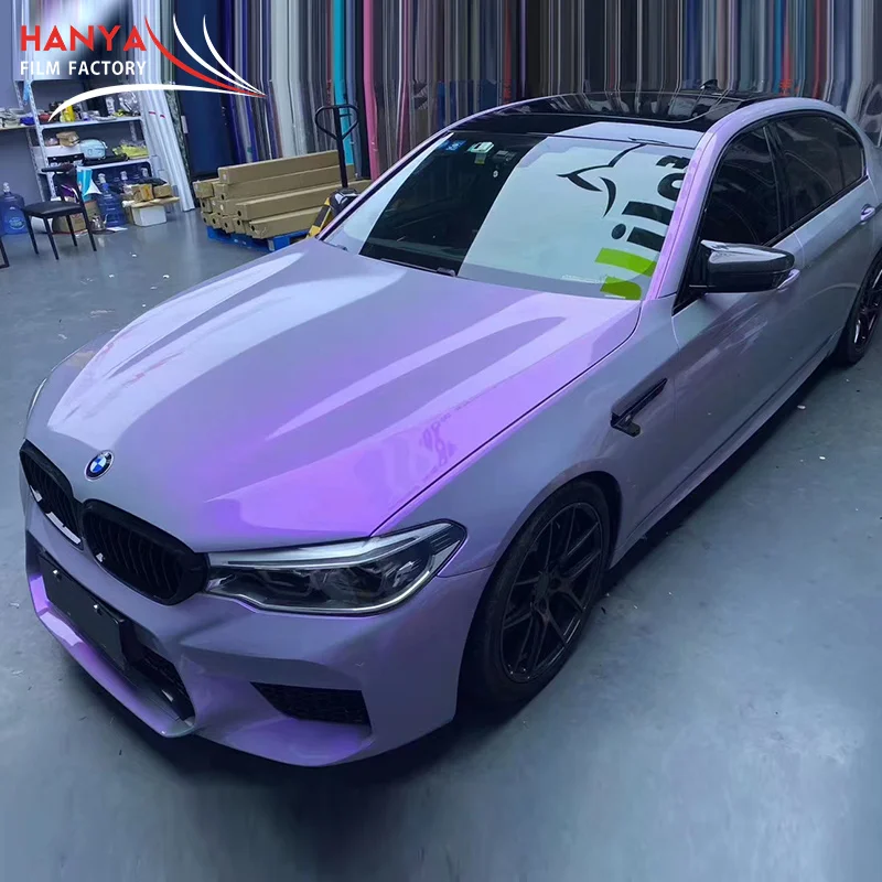 2021 Newest Cast Film High Glossy Car Wraps With Magic Chameleon Candy Colors