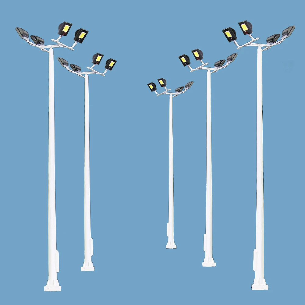 LSL13HO Model Railway Train 1:87 HO Scale 10.5cm LED Model Plaza Lamppost Playground Light
