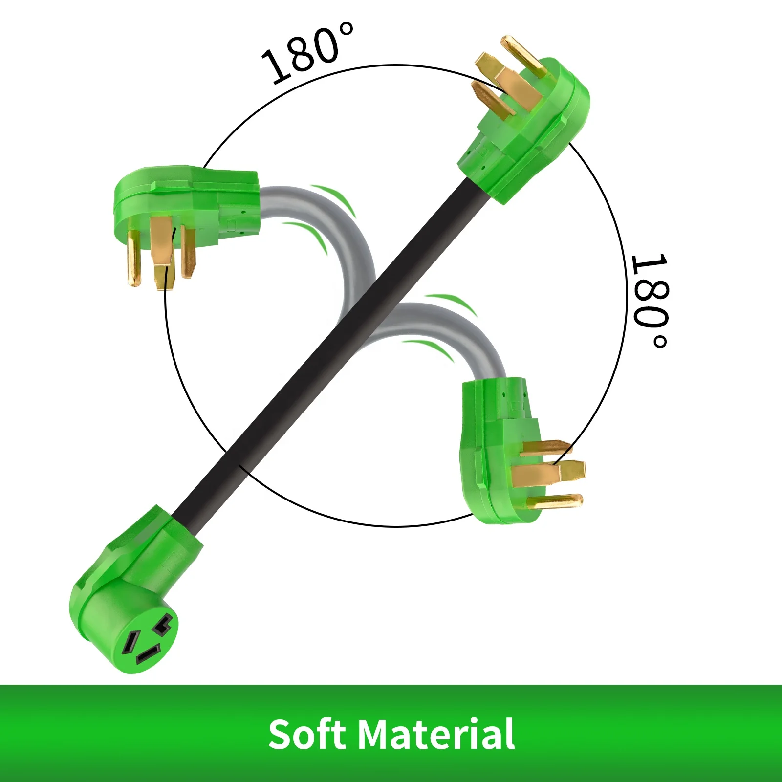 Dryer Adapter Cord NEMA 14-30P Male to 10-30R Female ,30A 250V Range Cord Adapter, ETL Listed for Camper RV