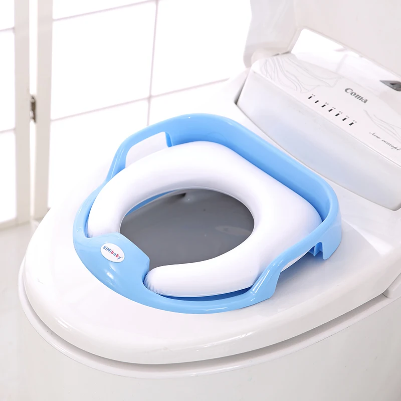 
Certificated baby soft toilet seat potty training seat with handle 