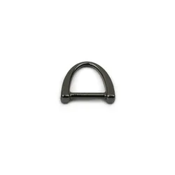 holo chrome d ring lock d ring bridge 10mm customized 304 stainless steel for bag buckle