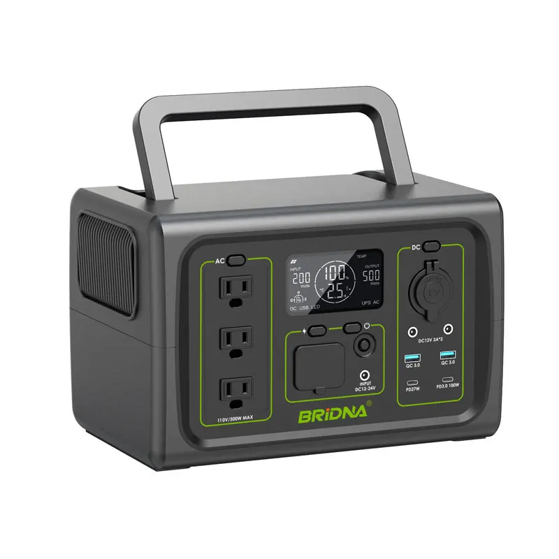 pure sine wave ups solar power station 512Wh 230v outdoor portable small camping generator battery