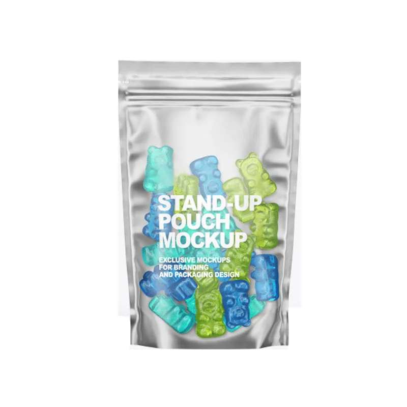 Custom Reseal Plastic Aluminum Foil Dry Food Packaging Stand Up Pouch Snack Cashew Nuts Packaging Bags With Zipper