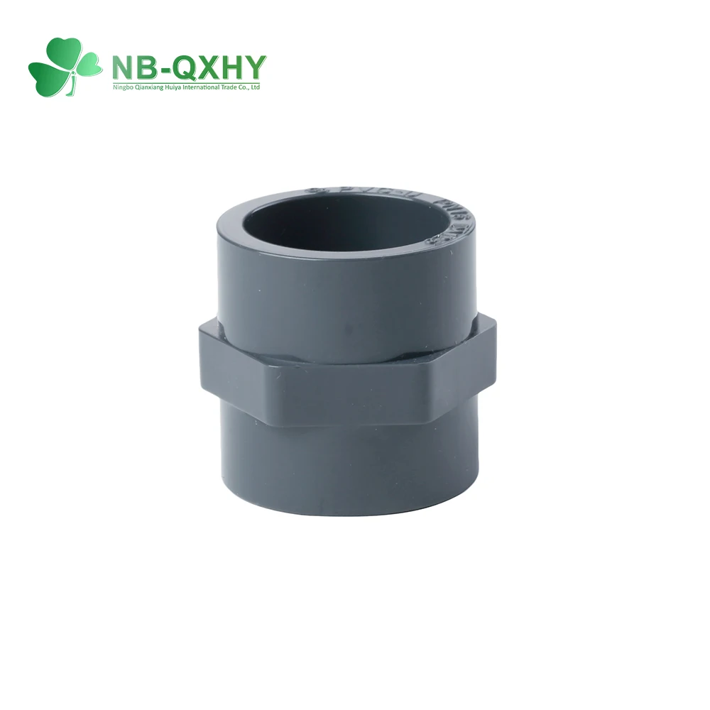 Superior quality DIN Standard PN10 Grey UPVC Pipe Fitting Plumbing Fitting with rubber
