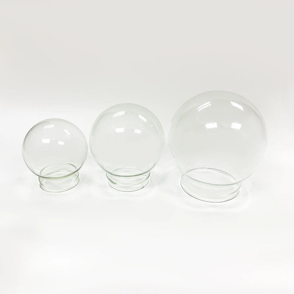 Manufacturer directly 35MM 45MM 65MM 80MM 100MM 120mm 150mm 180mm 200mm glass globes for DIY