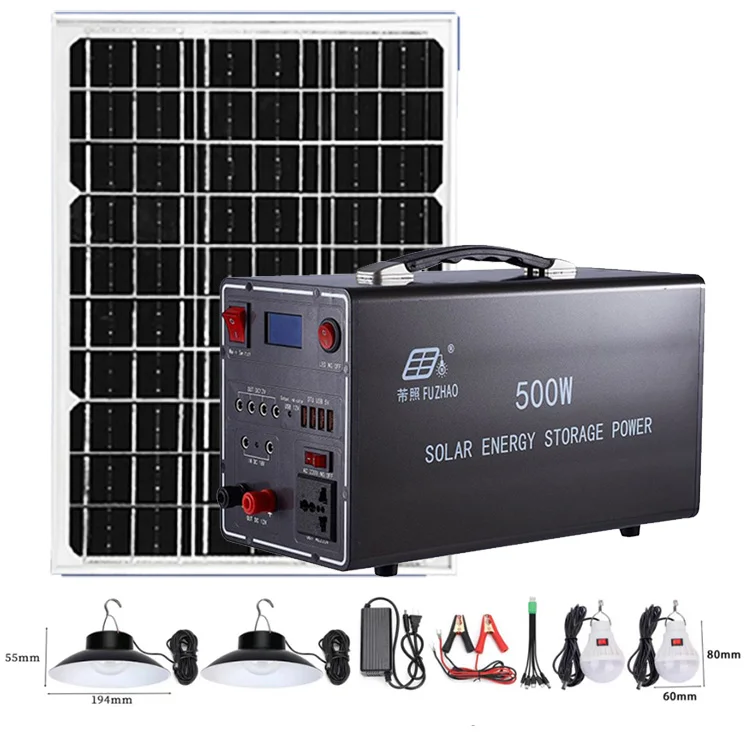 Factory Energy Portable Solar Generator 500W Home Use Solar Power Station 220V Solar Power Generator Energy Portable