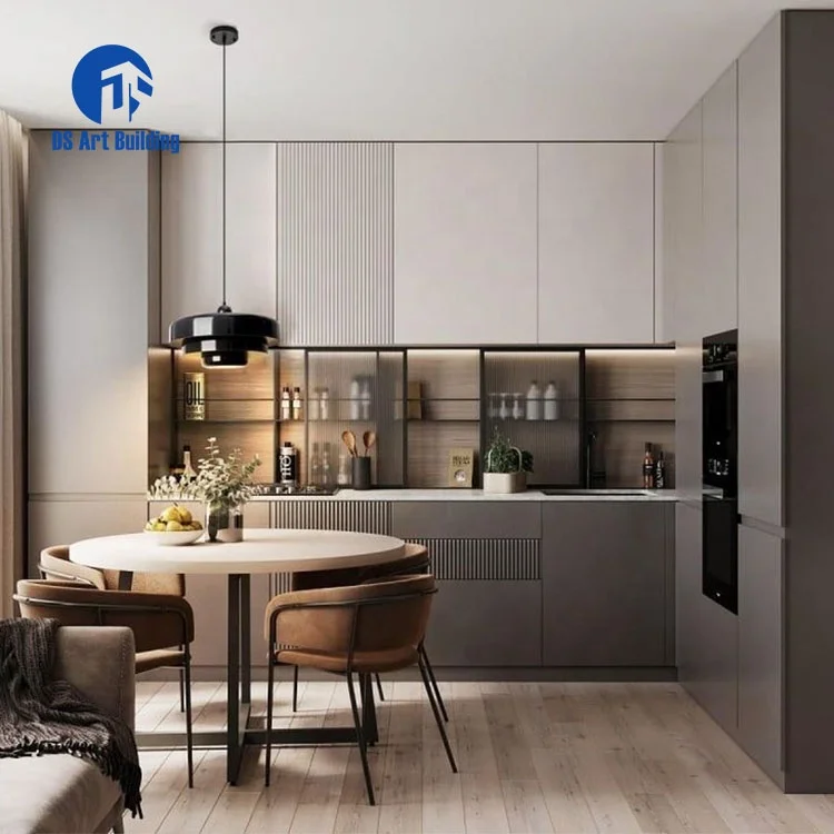 DS Melamine Kitchen Cabinets Kitchenette All In One Mini Kitchen For Apartments And Hotel