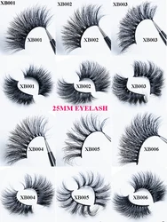 Factory direct  private label 25mm eyelashes mink 3d mink lashes