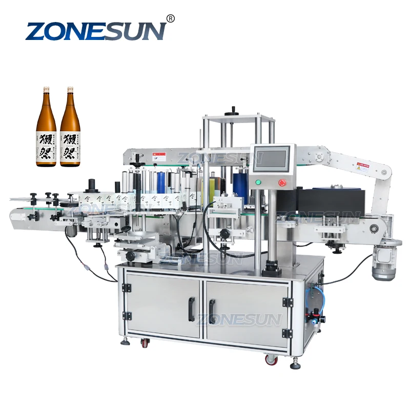 ZONESUN ZS-TB990 автоматическая косметическая двухсторонняя Круглая Плоская квадратная овальная маркировочная машина для
