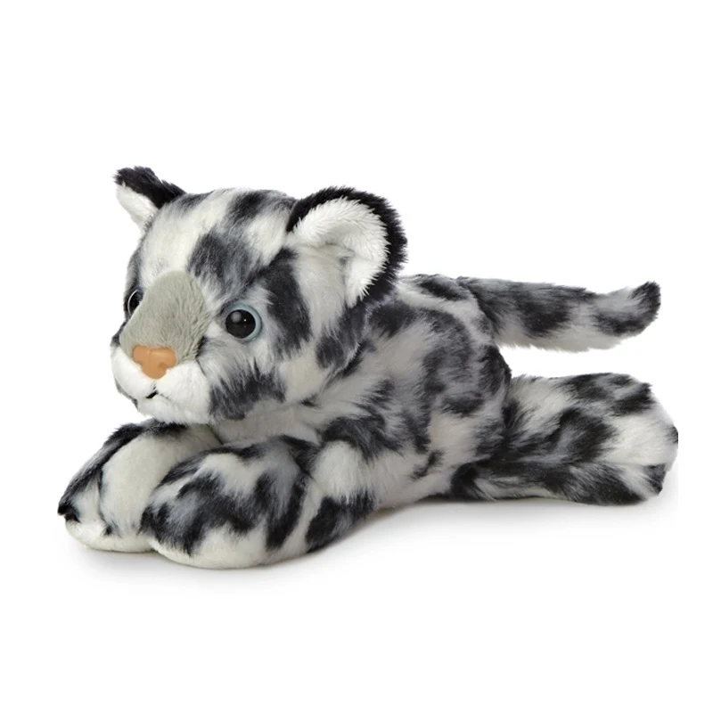 2025 Hot Sale Cute Soft Stuffed Animals 20CM Plush Toy Tiger /Snow Leopard/ Rhino/Elephant Logo Custom Plush Toys