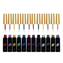 2023 new product 12 colors set gel liner nail art painting gel for nail art gel liner