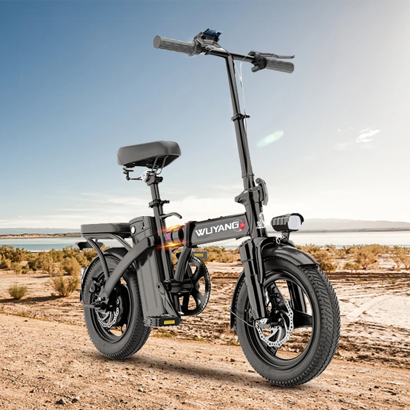 Max 150 km Long Range Electric Folding E-bike 14 Inch 20 Ah Lightweight Folding Electric Bicycle