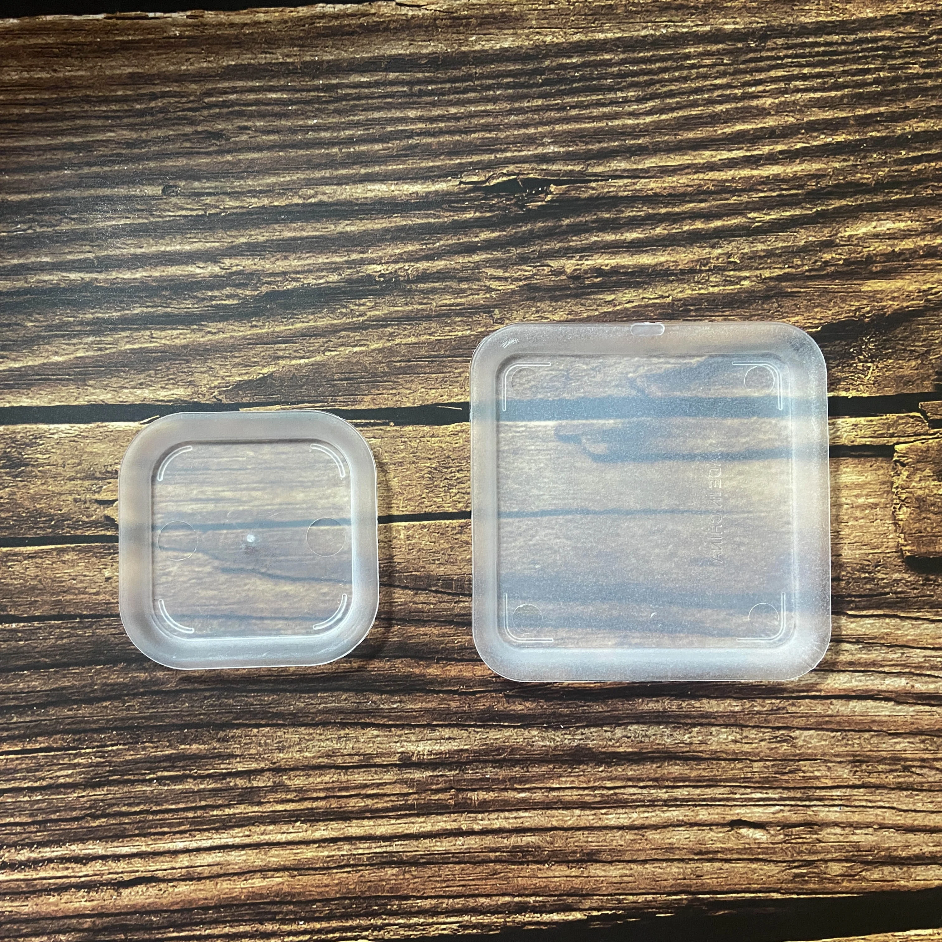 Garden Supplies Decorations For Home 2.75 4 Inch Square Thick Transparent Clear Colorful Succulent Plant Pot