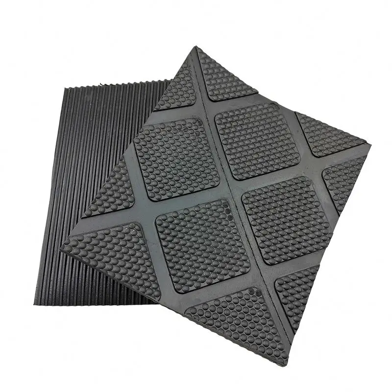 Новые резиновые коврики для стойла, текстурированная нижняя поверхность для домашнего скота 4x6 футов, коврики для конского стойла с прямым краем
