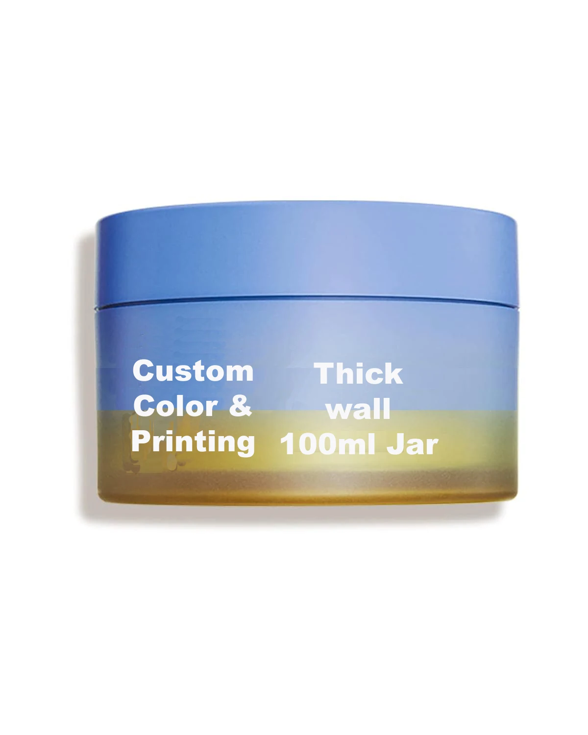 3.17oz Cleansing Balm Jar 90ml Eco-friendly heavy wall PET jar cylinder shaped 100ml recyclable jar PETG  or PS also available