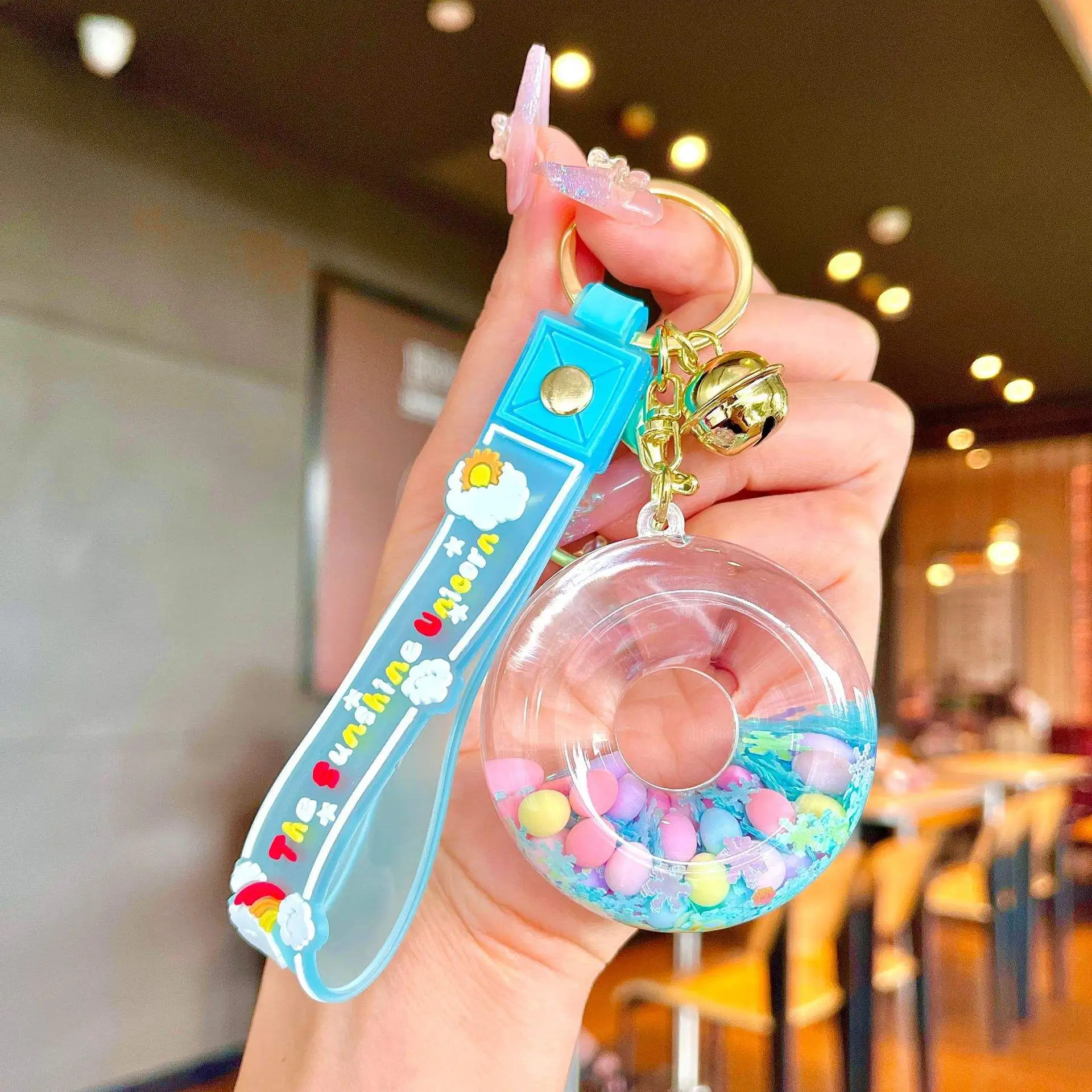 SY814 Wholesale promotional pvc keychains custom designer silicone letter key chain milk box liquid keychain