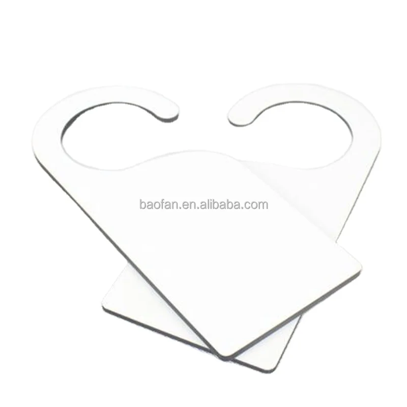 Blank sublimation MDF doorplate beautiful wooden door signs