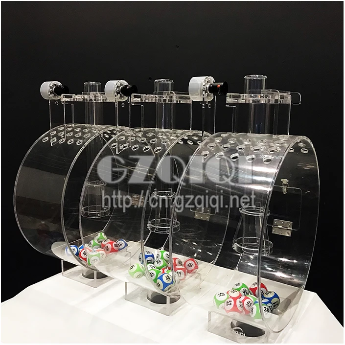 Customized multi-cylinder lottery machine with display screen