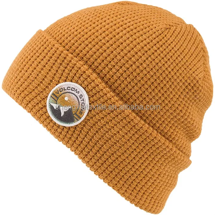 waffle patch beanie