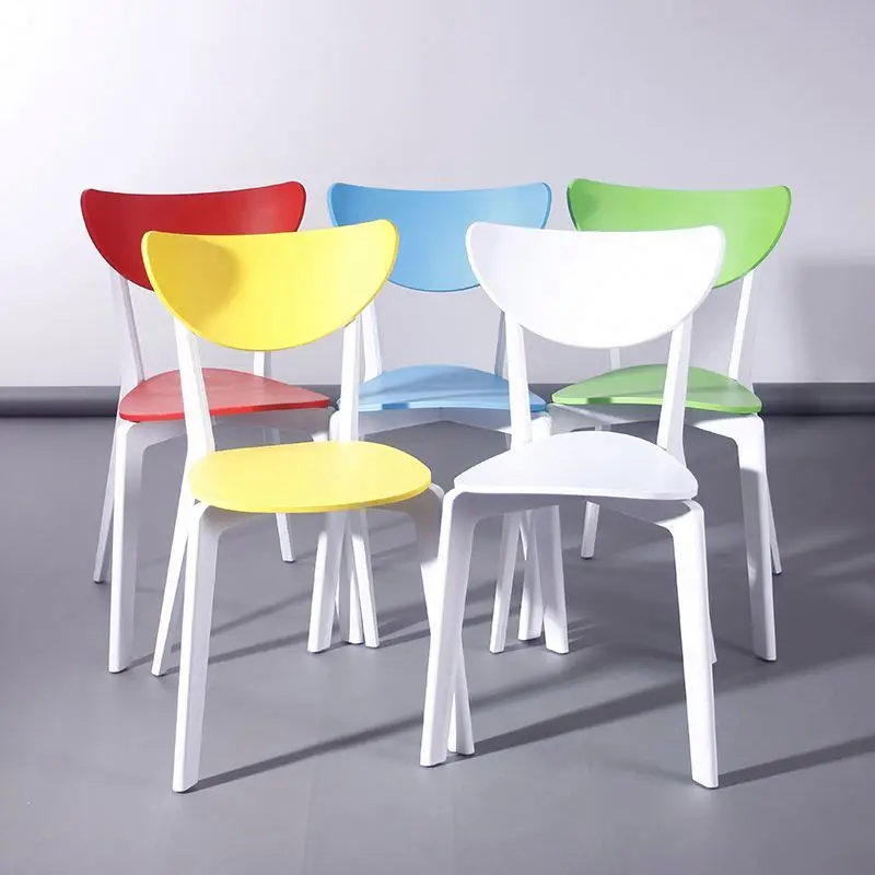 
factory wholesale colorful dining room chairs new model K/D full PP plastic dining chairs 