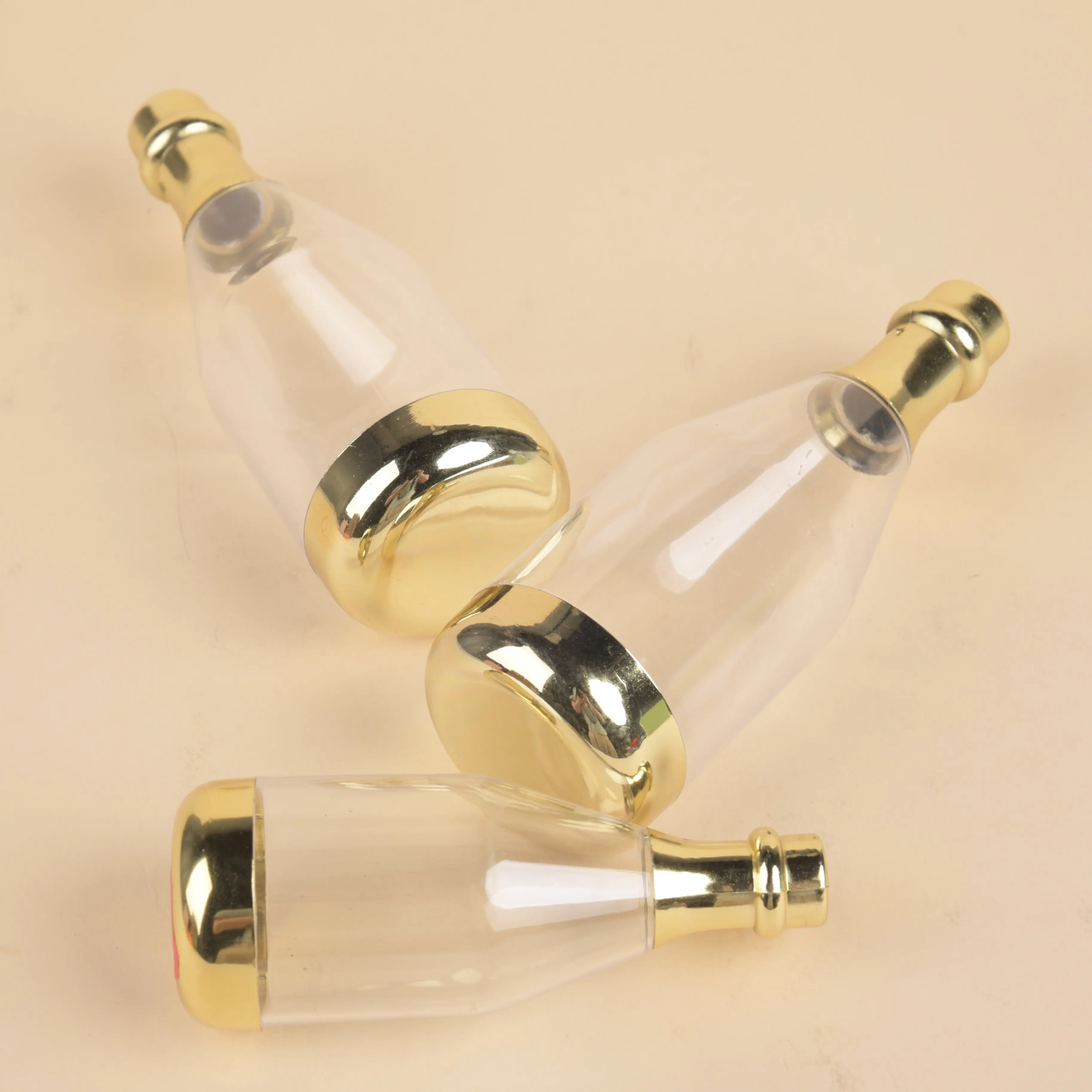 Champagne bottle Christmas candy box Transparent small wine bottle Halloween candy box Souvenir