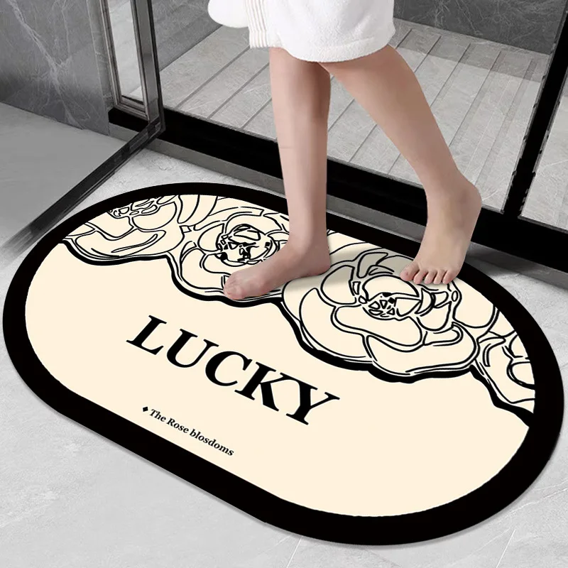 3D printing High frequency quick dry Non slip stereoscopic Cobblestone coral fleece Sandwich hot melt adhesive bottom bath mat