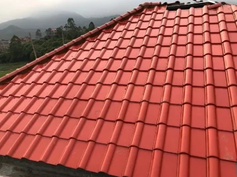 Popular customized glazed roofing cover plate China step roof tile roll forming machine