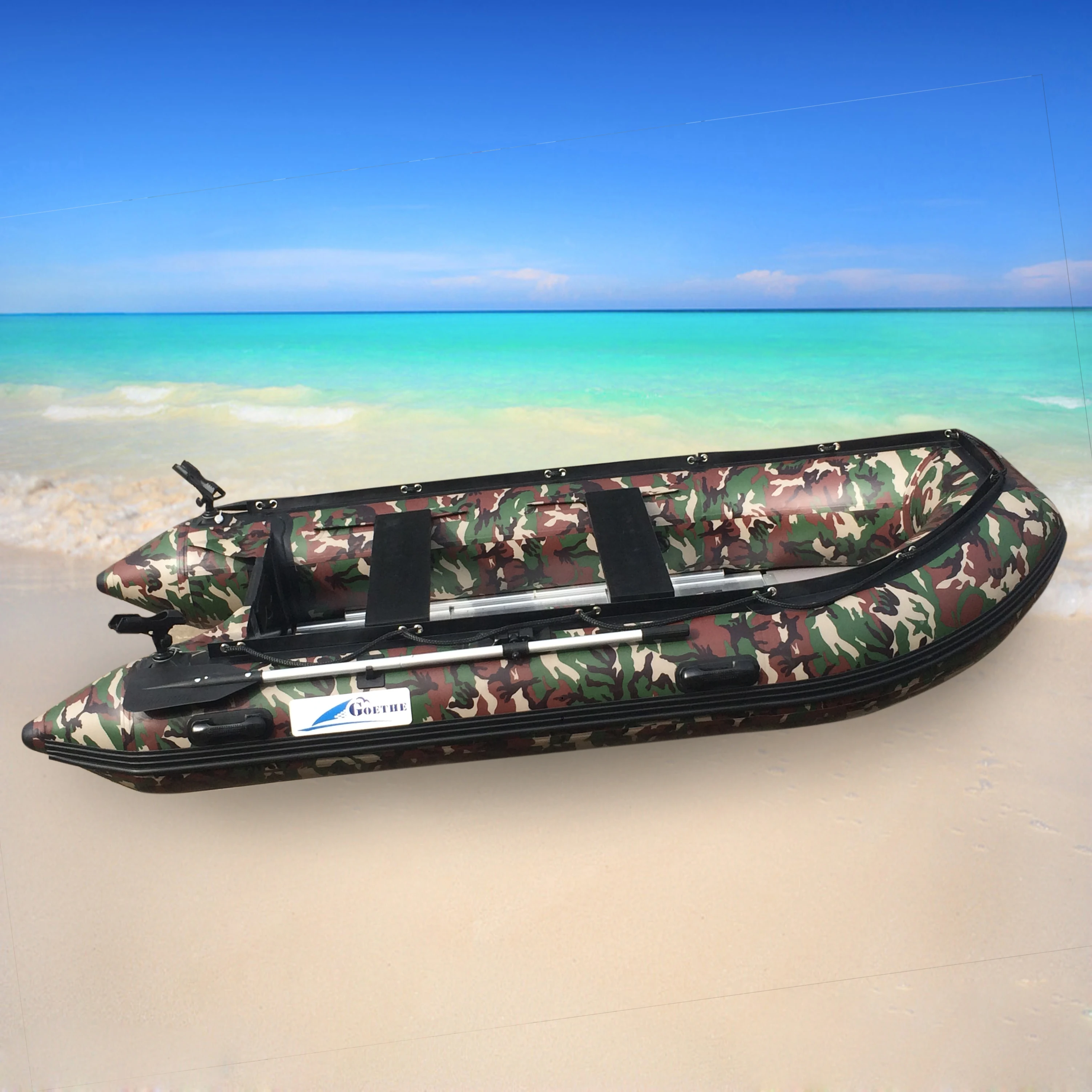 GTS 330 PVC Inflatable sport fishing boat camo small boats