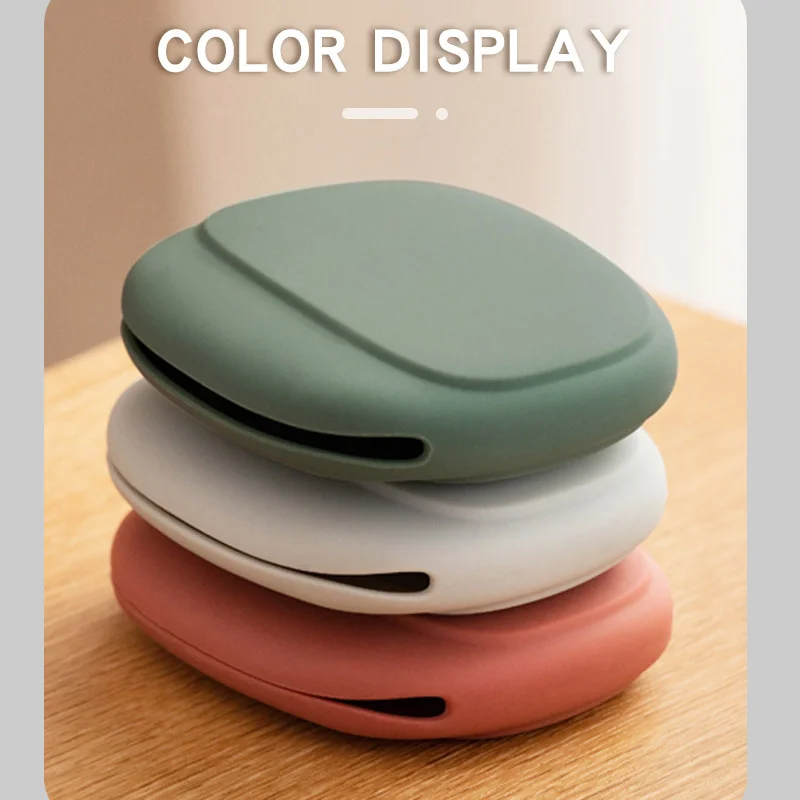 Portable Wired Headset Storage Bag Mini Cable Organizer Case Easy Carrying Silicone Headphone Organizer