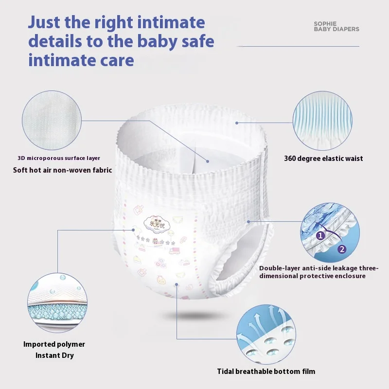 Lightweight dry breathable training pants for boys and girls study pants for babies size XXXL diapers