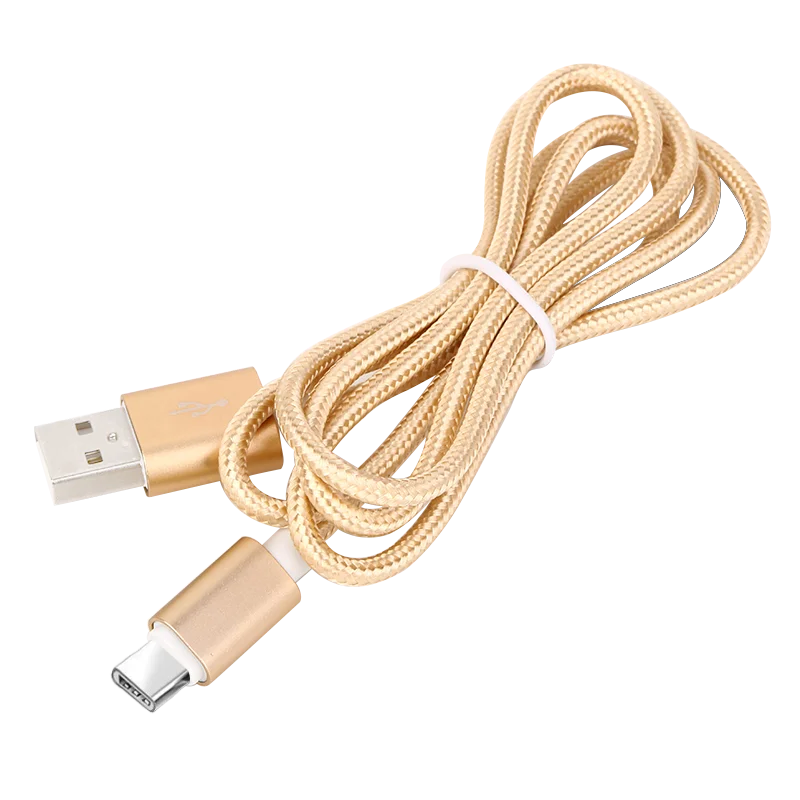 Оптовая продажа, высококачественный гибкий кабель Usb типа C с нейлоновой оплеткой для зарядки