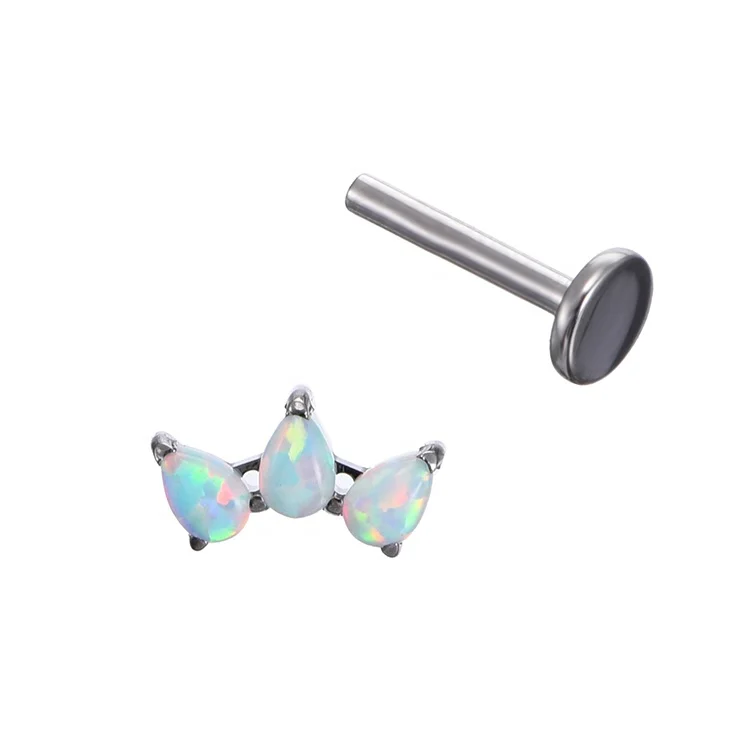 Titanium серьги-гвоздики F136
