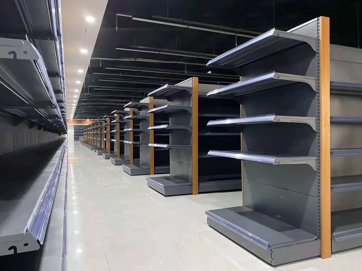 Металлическая полка для супермаркета розничного магазина витринные полки