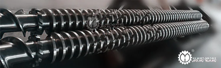 High Efficiency Double Conical Screw Extruder Machine