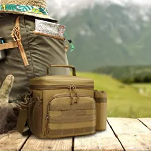 Large Capacity Portable Soft Cooler Tactism Lunch Box Tote Tactical 30 Cans Leak proof Insulated Tactical Lunch Bag