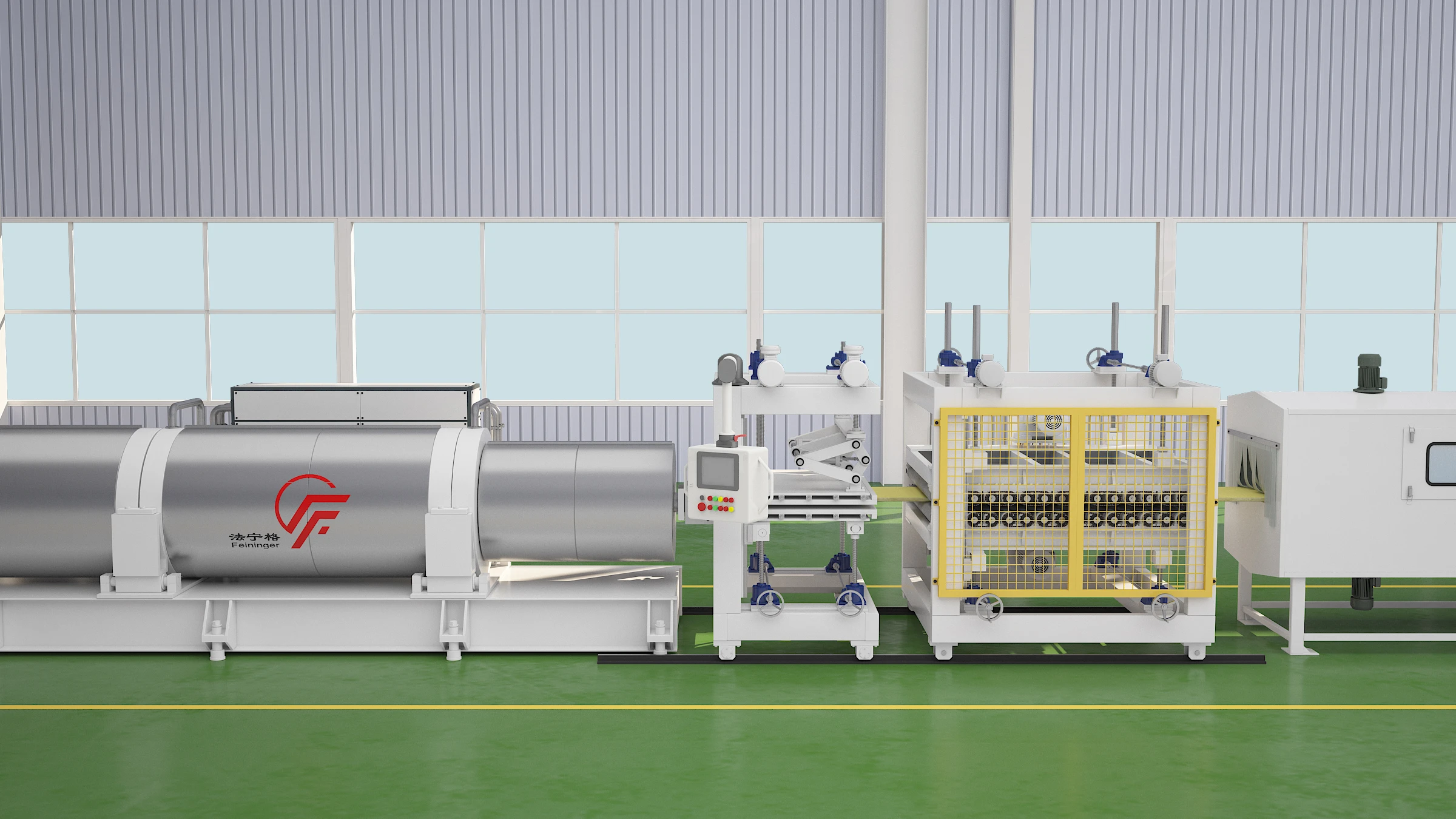 Fully automatic xps extruded board machine, building material manufacturing machine, FS85T-250C model