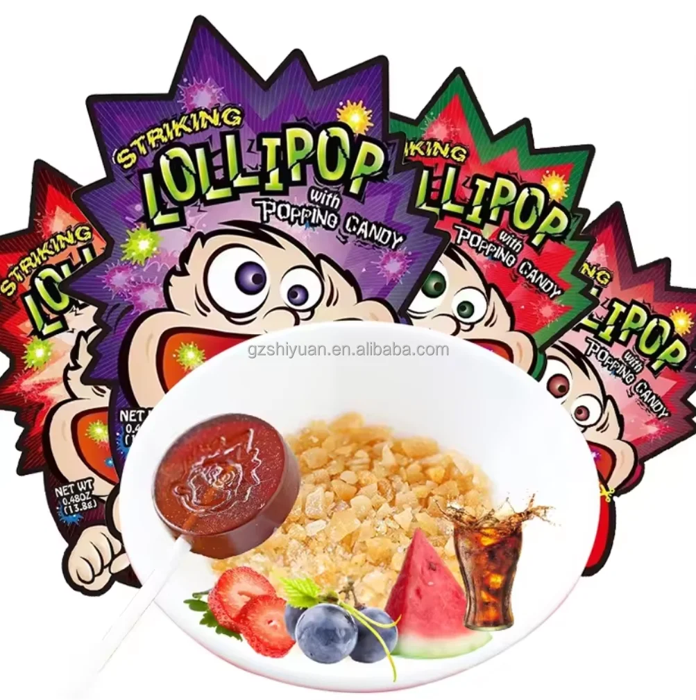 30g Sweet Fruit Flavor Magic Pop Explosion Candy Popping Candy Exotic Snacks for Kids Box Packaging