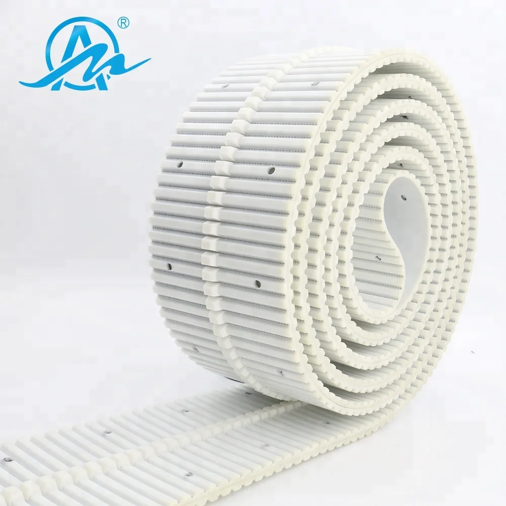 ATK10 punching hole pu open end timing belt/ industrial timing belt