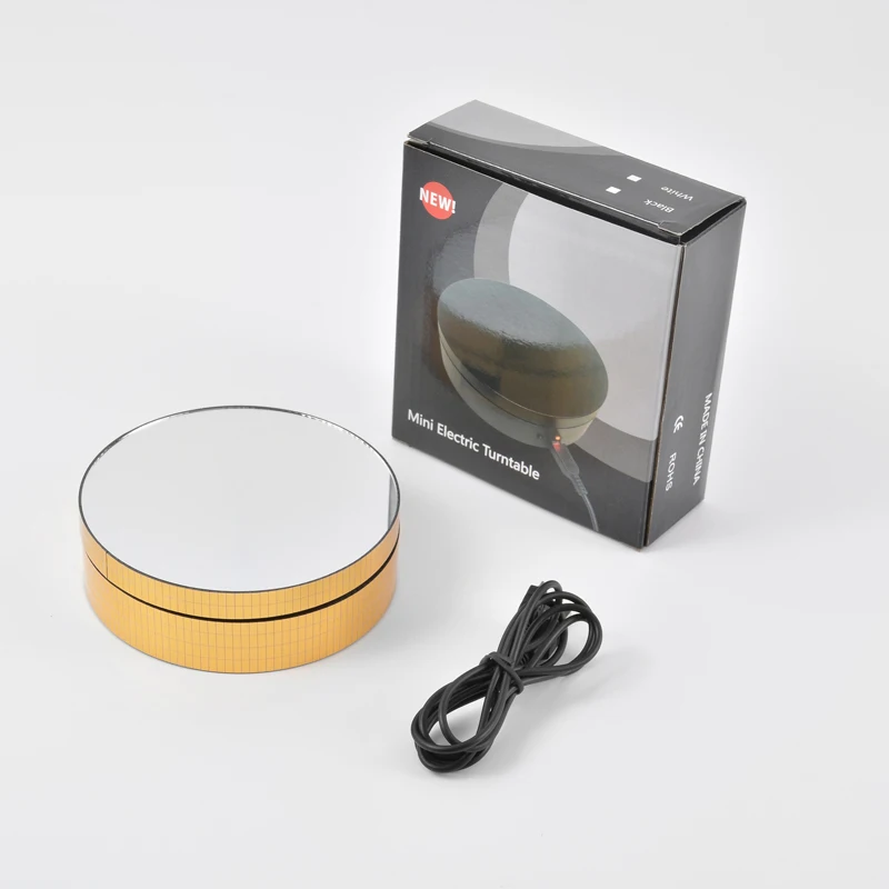 Factory 15cm Usb/battery Rotating Jewelry Display Stand Powered Motorized Rotary Turntable Modeldisplay Stand Base