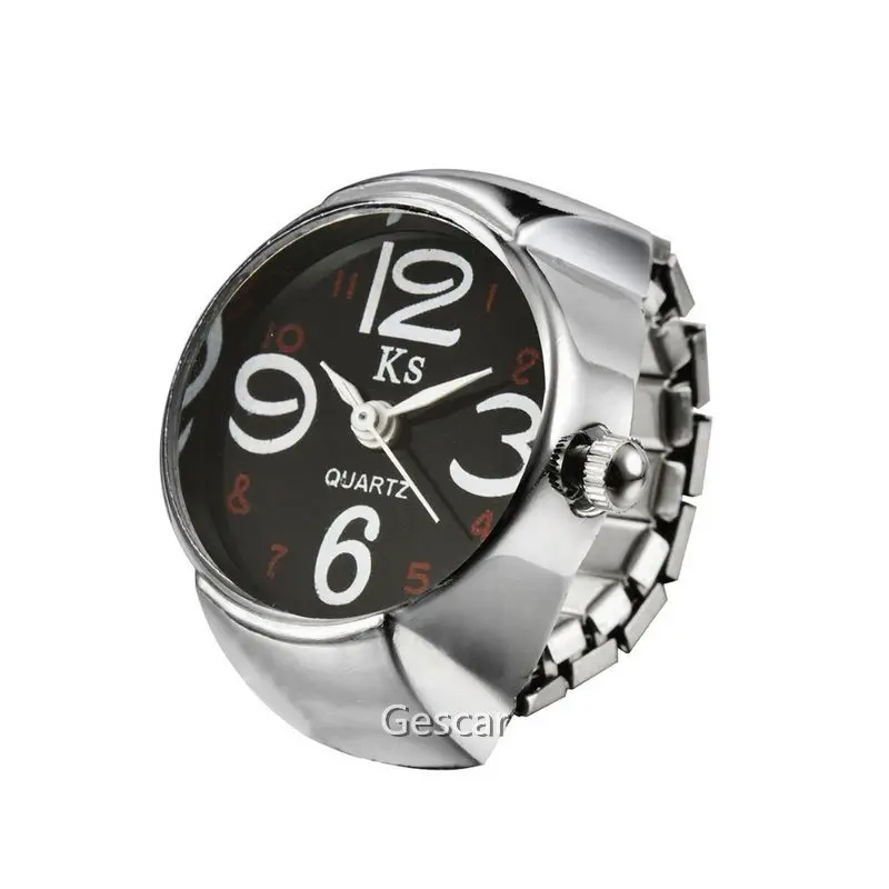 Hot Sale Waterproof Ring Watch Creative Fashion Stainless Steel Quartz Ring Watch Stlyish Gift Finger Ring Watch