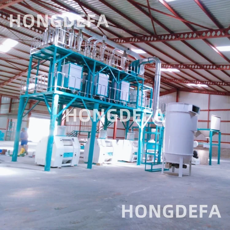 50t/d corn flour milling plants in the whole Africa with high quality