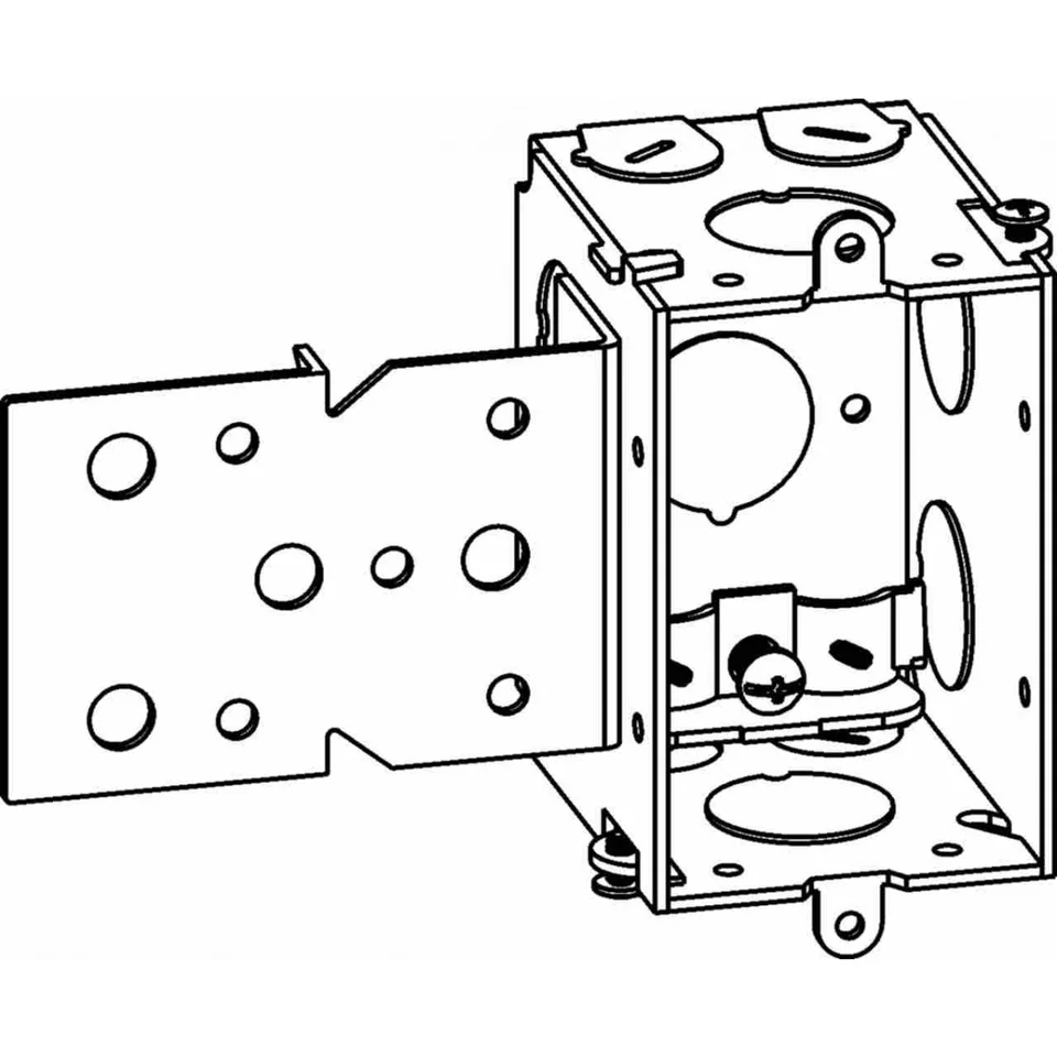 2-1/2 Fireproof 16 GA Sheet Steel  Welded Switch Boxes Outdoor Wire Junction Box With Big Clamp And LB Bracket