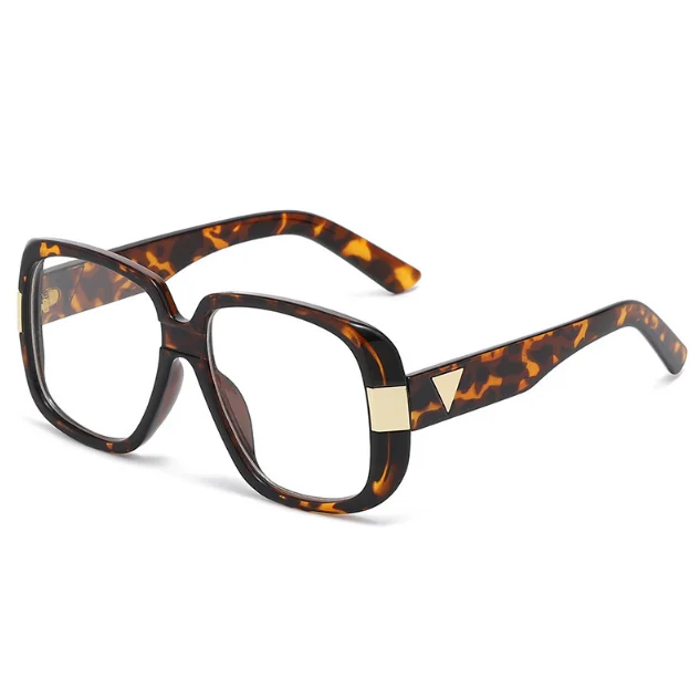 Wholesale Women Trendy Design Eyeglasses UV400 Custom Logo Oversized Geometric Large Square Frame Summer Sunglasses For Ladies