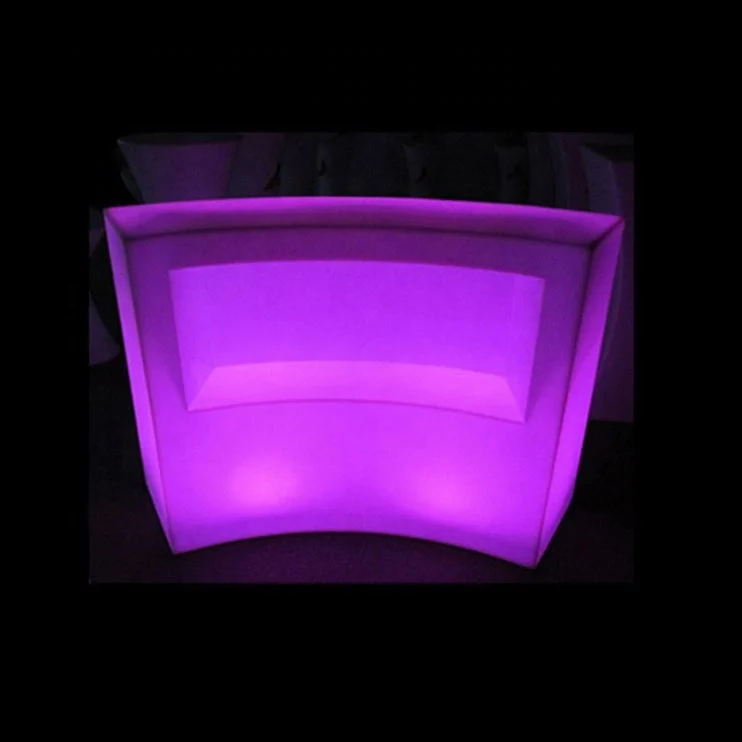 Квадратные столы, столы, садовые светильники, набор уличных стульев с подсветкой, перезаряжаемая светодиодная мебель, барный стол