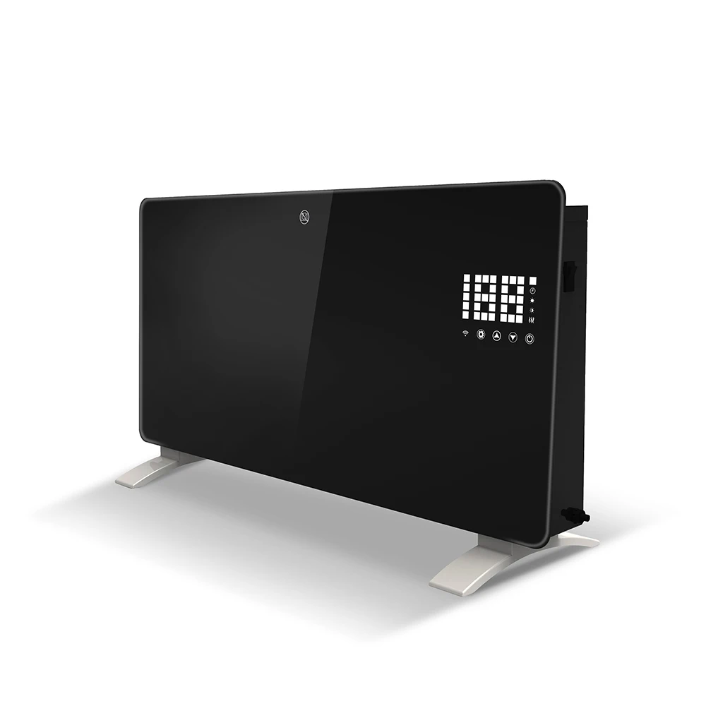 Оптовая продажа 1500W напольный или настенный светодиодный дисплей для офиса дома комнаты электрического конвектора нагревателя стеклянной панели